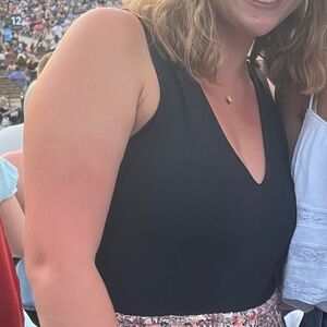 Black V-Neck Bodysuit